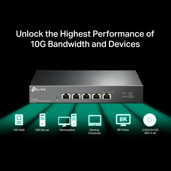 TP-LINK TL-SX105 5-Port 10G Desktop Switch