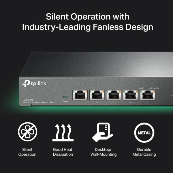TP-LINK TL-SX105 5-Port 10G Desktop Switch