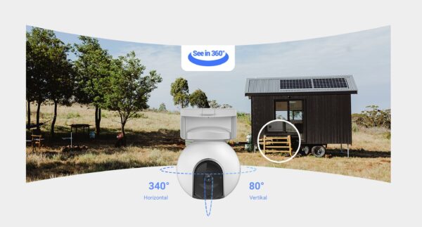 EZVIZ 4G Camera EB8 2K Pan Tilt Battery Power