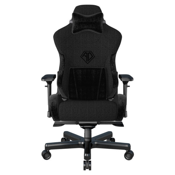 ANDA SEAT Gaming Chair T-PRO II Black FABRIC with Alcantara Stripes