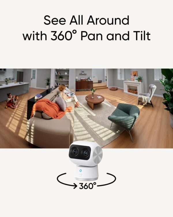 ANKER Eufy Securty Camera S350 Pan Tilt 4k Indoor