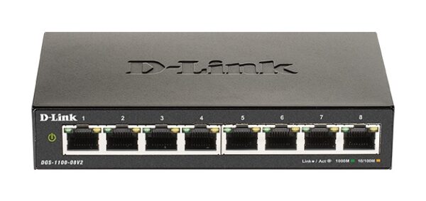 D-LINK SWITCH DGS-1100-08V2, 8 PORT GIGABIT SMART