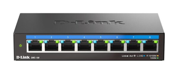 D-LINK Switch DMS-108 8-Port 2.5G Multi-Gigabit Desktop
