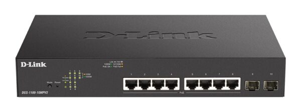 D-LINK DGS-1100-10MPV2 SWITCH 8xGbit, 2xGbit sfp