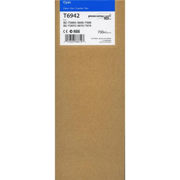 Ink Epson T694200 Cyan UltraChrome with pigment ink XD (700ml)