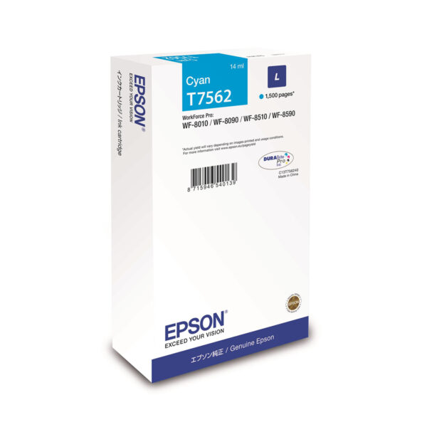 Ink Epson DURABrite C13T756240 Cyan Size L 14ml 1.5K Pgs