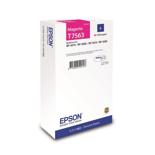 Ink Epson DURABrite C13T756340 Magenta Size L 14ml 1.5K Pgs