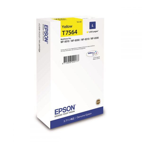 Ink Epson DURABrite C13T756440 Yellow Size L 14ml 1.5K Pgs