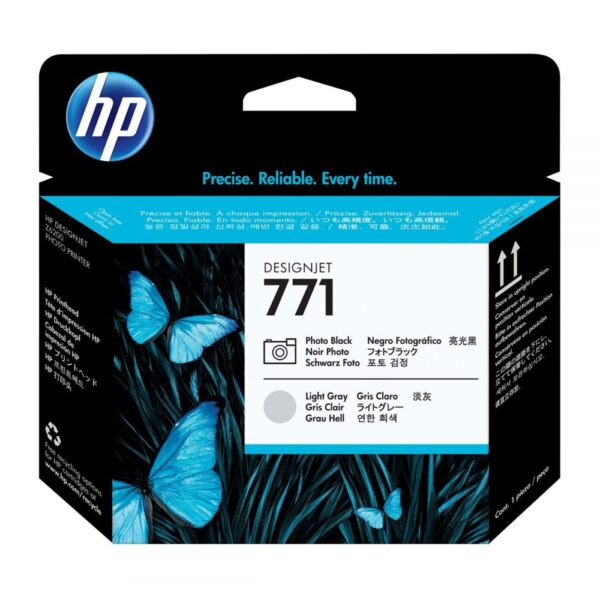 HP 771 Photo Black and Light Gray DesignJet Printhead (CE020A)