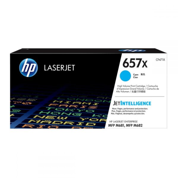 Toner LaserJet HP 657Χ Cyan ( 23K )
