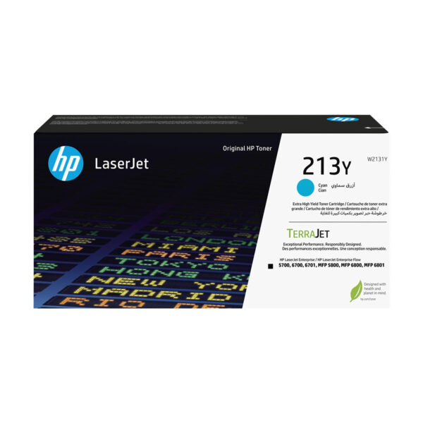 HP 213Y Cyn Original LaserJet Toner Crtg