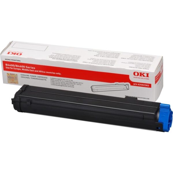 Toner Laser Oki 43502302 Black 3K Pgs