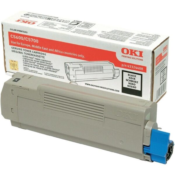 Toner Laser Oki 43324408 Black 6K Pgs