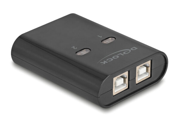 DELOCK USB Type B switch 11503, 2 σε 1, μαύρο