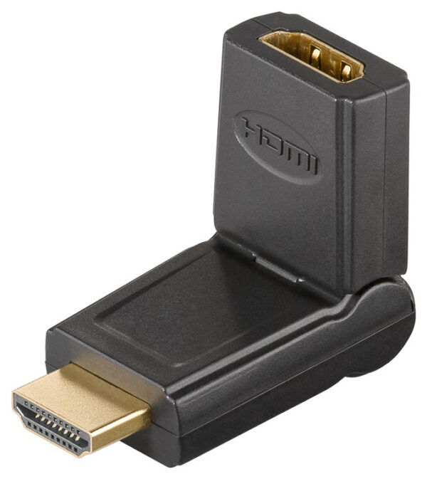 GOOBAY αντάπτορας HDMI 51721, 180° περιστρεφόμενος, 4K/60Hz, μαύρος