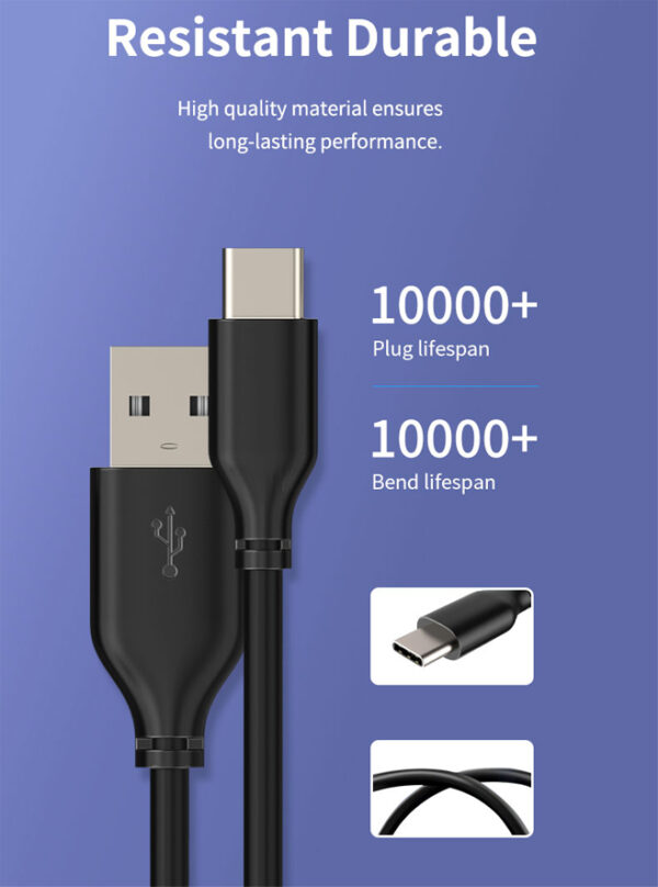 CABLETIME καλώδιο USB-C σε USB U323A, 15W, 480Mbps, 1m, μαύρο