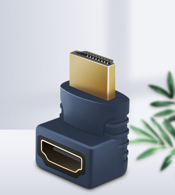 CABLETIME αντάπτορας HDMI HA11, γωνιακός, 4K/60Hz, μπλε