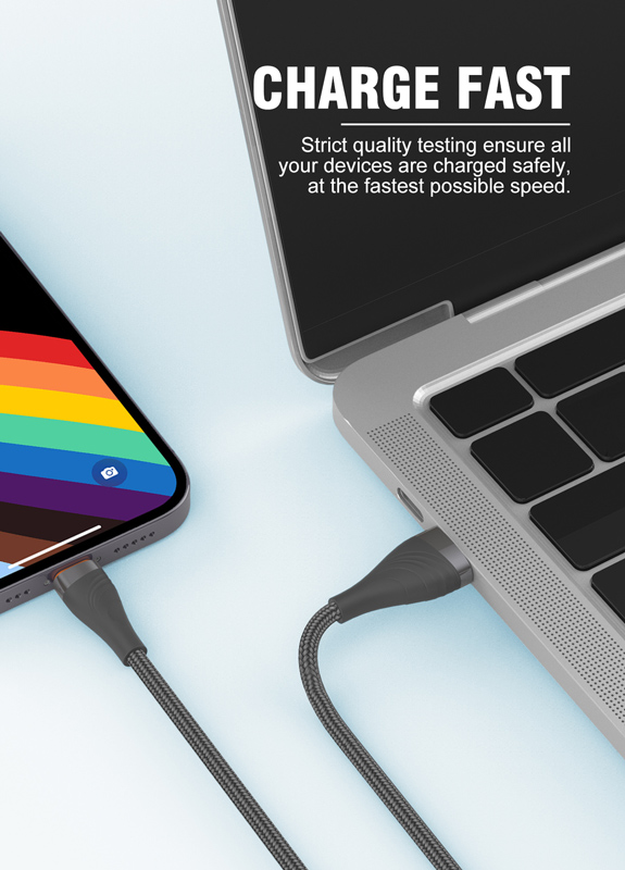 LDNIO καλώδιο USB-C σε USB LS691, 30W, 1m, γκρι