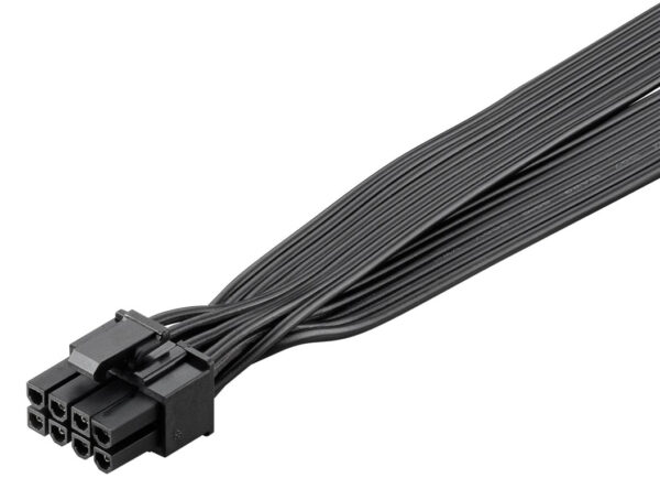 GOOBAY καλώδιο 8 pin σε 2x 6+2 pin PCIe 59714, 23cm, μαύρο