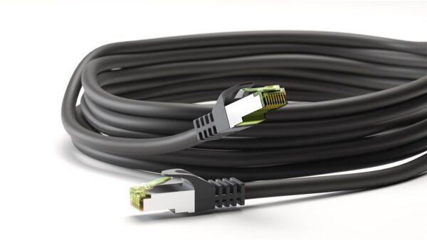GOOBAY καλώδιο δικτύου 61098, CAT 8.1 S/FTP, copper, LSZH, 10m, μαύρο