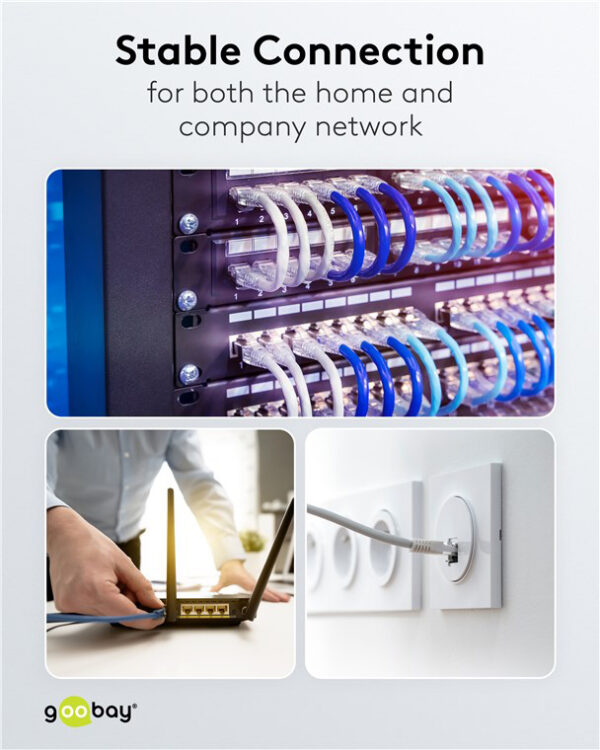 GOOBAY βύσμα RJ45 65942, CAT 6 UTP, tool-free, λευκό