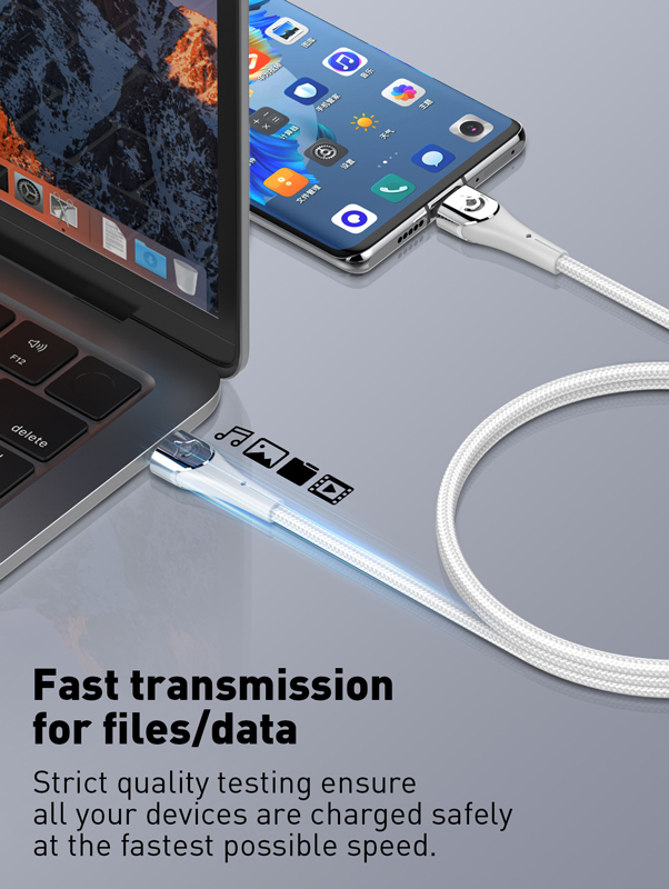 LDNIO καλώδιο USB-C σε USB-C LC861C, 65W PD, 1m, γκρι