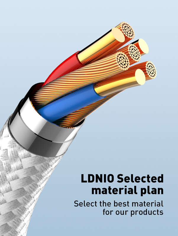 LDNIO καλώδιο USB-C σε USB-C LC861C, 65W PD, 1m, γκρι