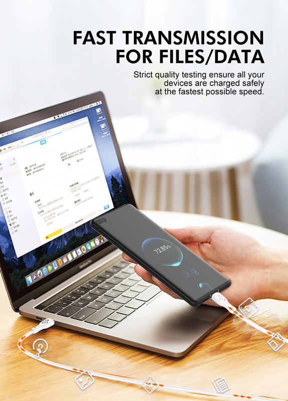 LDNIO καλώδιο USB-C σε USB-C LC811C, 65W PD, 1m, γκρι