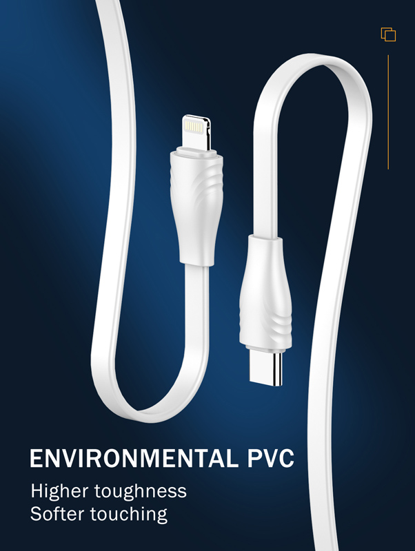 LDNIO καλώδιο Lightning σε USB-C LC132I, 30W PD, 2m, λευκό