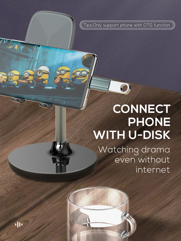 LDNIO αντάπτορας USB-C σε USB LC140, αρσενικό σε θηλυκό, γκρι