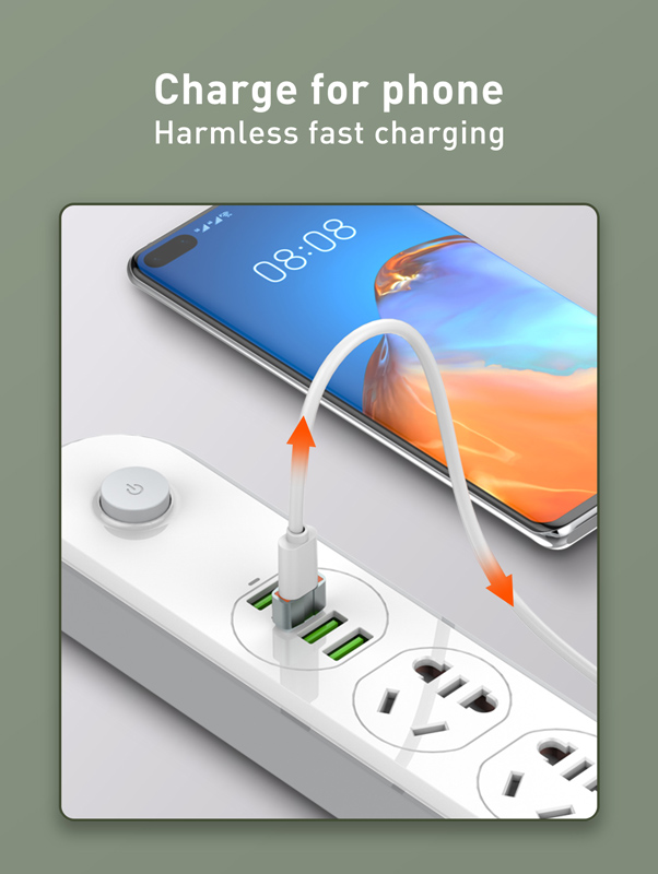 LDNIO αντάπτορας USB σε USB-C LC150, αρσενικό σε θηλυκό, γκρι