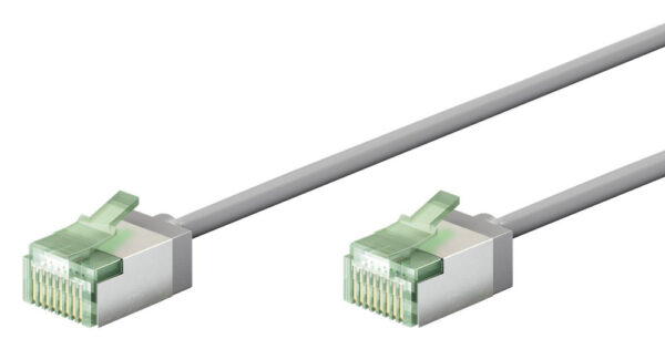 GOOBAY καλώδιο δικτύου 74349, CAT 8.1 U/FTP, slim, copper, 40Gbps, 5m, γκρι