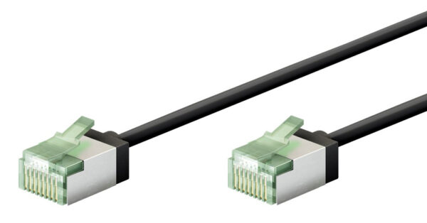GOOBAY καλώδιο δικτύου 74356, CAT 8.1 U/FTP, slim, copper, 40Gbps, 5m, μαύρο