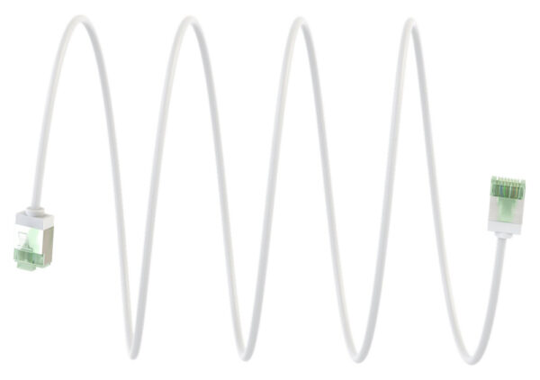 GOOBAY καλώδιο δικτύου 74360, CAT 8.1 U/FTP, slim, copper, 40Gbps, 1m, λευκό