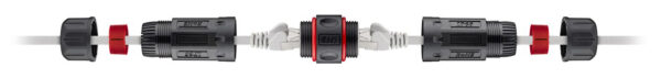GOOBAY αδιάβροχος σύνδεσμος RJ45 Cat 6 79566, IP68, μαύρο