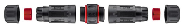 GOOBAY αδιάβροχος σύνδεσμος RJ45 Cat 6 79566, IP68, μαύρο