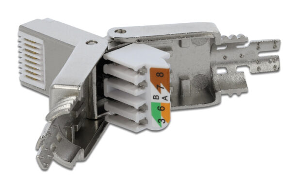 DELOCK βύσμα RJ45 CAT 6A STP 86477, tool-free, ασημί