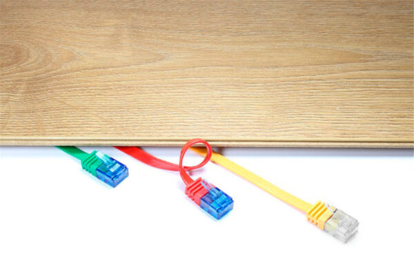 GOOBAY καλώδιο δικτύου 95381, CAT6 U/UTP, flat, copper, 10m, μαύρο