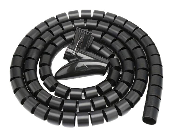 Δεματικό καλωδίων AG873, πλαστικό, Φ20mm, 2m, μαύρο