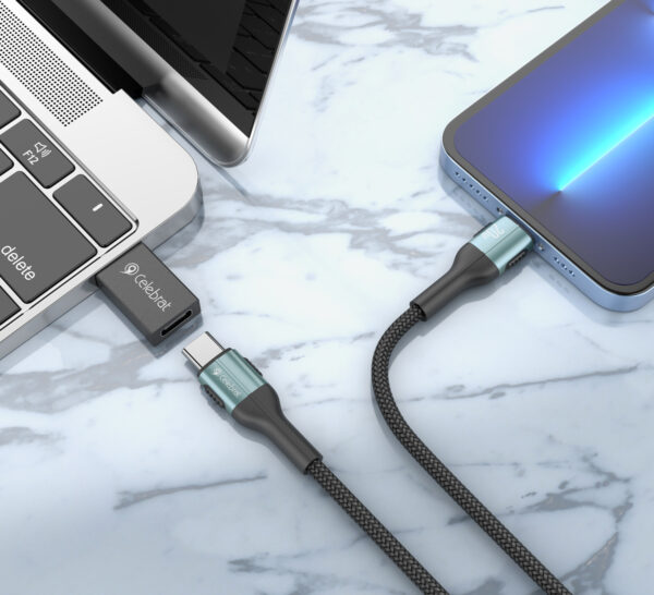 CELEBRAT αντάπτορας USB 3.0 σε USB-C CA-01, 3A, 5Gbps, μαύρος