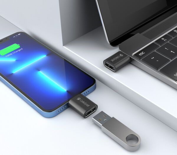CELEBRAT αντάπτορας USB-C σε USB 3.0 CA-04, 5Gbps, μαύρος