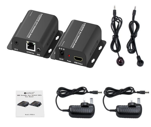 POWERTECH HDMI video extender CAB-H114 μέσω καλωδίου RJ45, 1080p, 60m