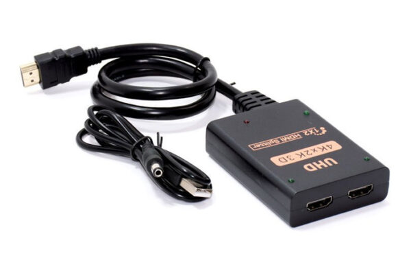 HDMI splitter CAB-H156, 2 σε 1, 4K/60Hz, HDR/HDCP, 50cm, μαύρο