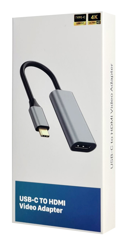 POWERTECH αντάπτορας USB-C σε HDMI CAB-UC086, 4K/60Hz, γκρι