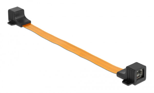 POWERTECH καλώδιο RJ45 θηλυκό CAB-W047, Cat 6 U/UTP, 30cm, κίτρινο