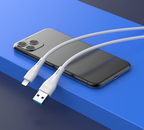 CELEBRAT καλώδιο Lightning σε USB CB-18I, 12W 2.4A, 480Mbps, 1m, λευκό