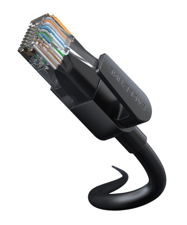 CABLETIME καλώδιο δικτύου CT-CAT6U, CAT 6 UTP, 250 MHz, CCA, 3m, μαύρο