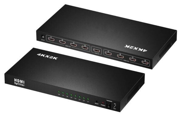 POWERTECH HDMI splitter PTH-049, 8 σε 1, 4K, μαύρο