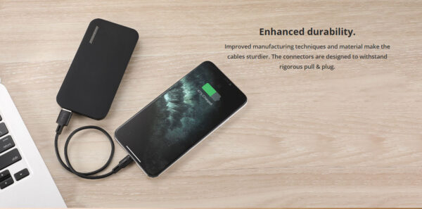 ROCKROSE καλώδιο USB σε Micro USB Beta AM Mini, 2.4A 12W, 30cm, μαύρο