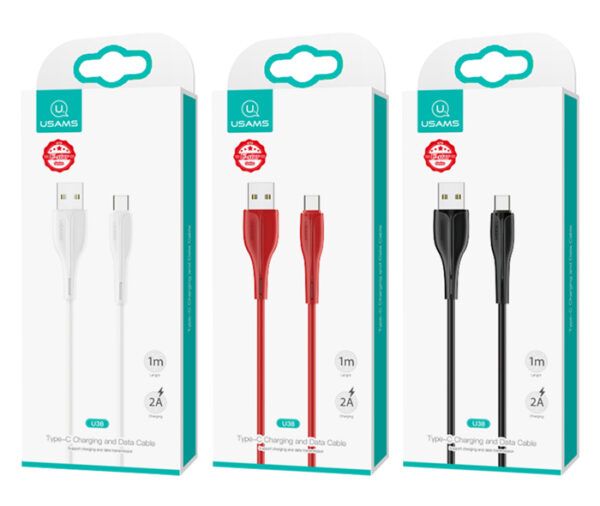 USAMS καλώδιο USB-C σε USB US-SJ372, 10W, 1m, μαύρο